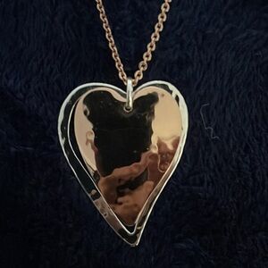 12” heart pendant necklace